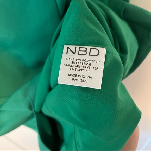 NBD X Revolve Santa Lucia Dress in Kelly Green - Picture 4 of 6